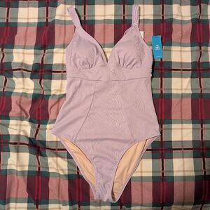 Cupshe Women's Lavender One Piece Swimsuit